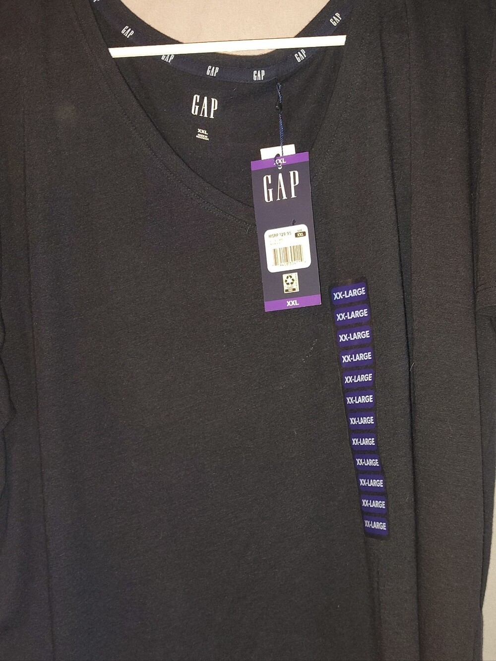 GAP Black V-Neck Tee